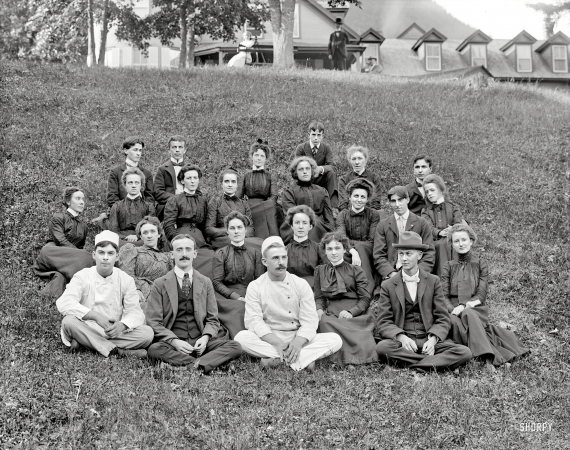 Photo showing: Hotel Staff -- Circa 1900. Group at the Balsams. Dixville Notch, White Mountains, New Hampshire.