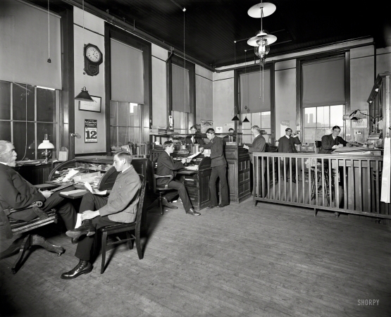 Photo showing: Formal Thursday -- November 1903. General office, Leland & Faulconer Manufacturing Co., Detroit.