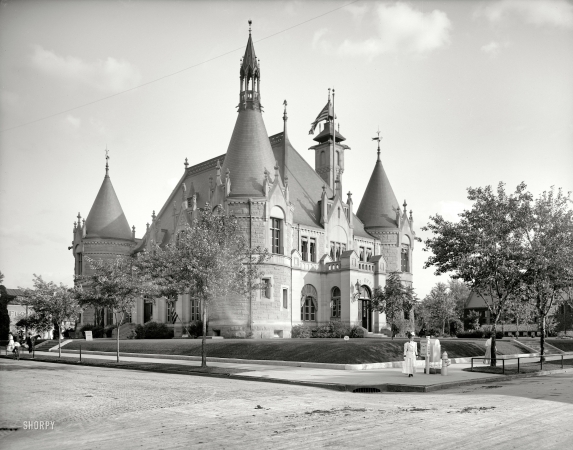 Photo showing: Postal Chateau -- The Saginaw, Michigan Post Office circa 1905.
