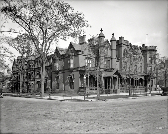 Photo showing: Castle Inn -- Circa 1908. Castle Inn at Buffalo, New York. The former residence of Millard Fillmore.