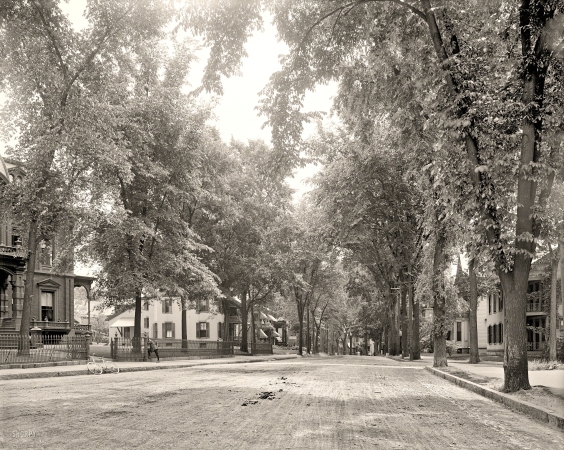 Photo showing: Golden Era -- Circa 1908. North Adams, Massachusetts -- Church Street.