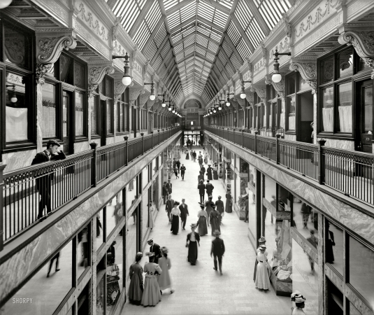 Photo showing: The Mall: 1908 -- Cleveland, Ohio: The Colonial Arcade.
