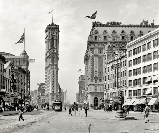 Photo showing: Times Square -- Times Square circa 1908, and the New York Times building.