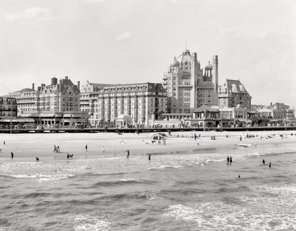 Photo showing: The Big Hotels: 1910 -- The  Dennis and Marlborough-Blenheim, Atlantic City.