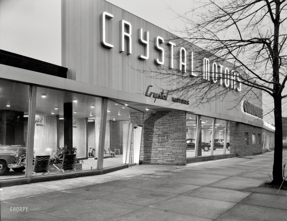 Photo showing: Crystal Motors -- Feb. 15, 1950. Crystal Motors, business at 5901 Bay Parkway, Brooklyn, New York.