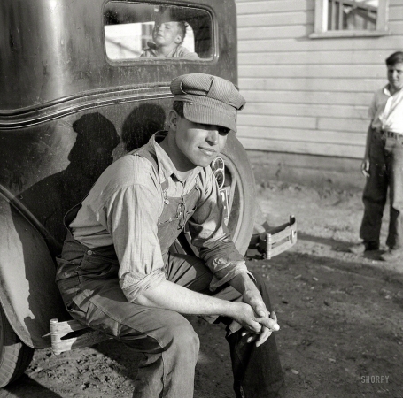 Photo showing: O Pioneers! -- May 1936. First settler on the Douglas County farmsteads, Nebraska.