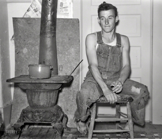 Photo showing: Young Farmer -- October 1938. Young farmer of Jefferson County, Kansas.