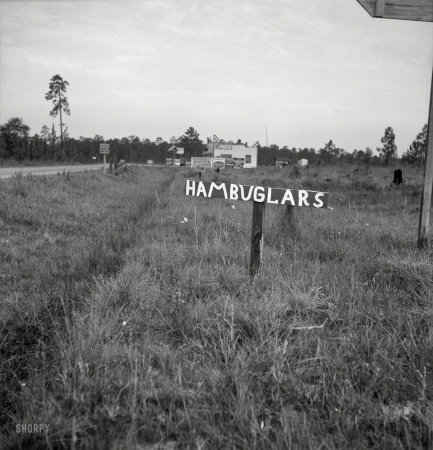 Photo showing: Lock the Car -- July 1937. Georgia road sign.