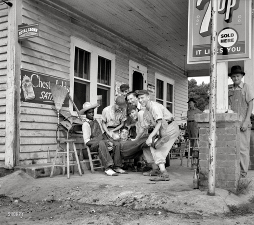 Photo showing: Cedargrove Sluggers -- 1939. Fourth of July near Chapel Hill, North Carolina. Cedargrove Team.