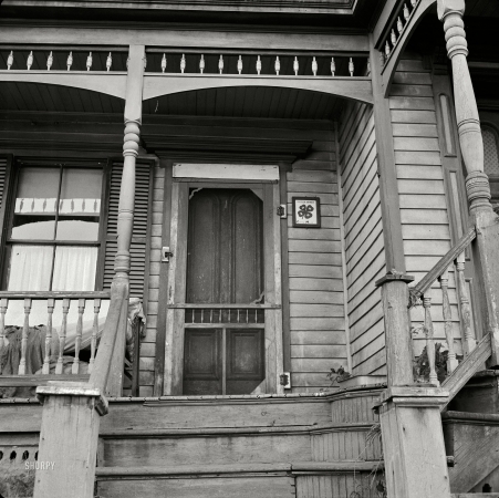 Photo showing: The Front Porch -- October 1941. House in New Baltimore on the Hudson, New York.