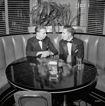 Photo showing: Deco Dudes -- December 1941. Hot Shoppes restaurant, Washington, D.C.